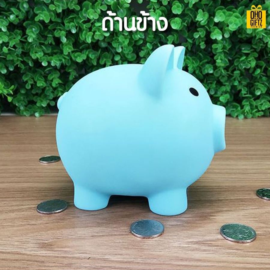 กระปุกออมสินหมู สกรีนโลโก้ ทำเป็นของพรีเมี่ยม ของชำร่วยได้