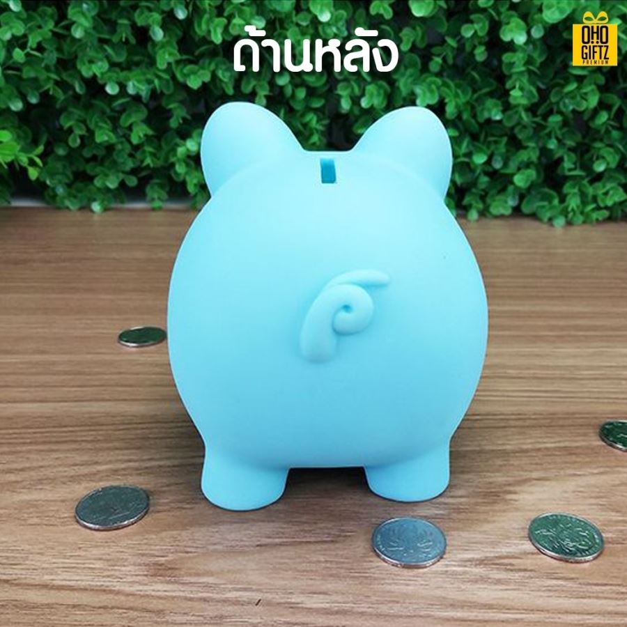 กระปุกออมสินหมู สกรีนโลโก้ ทำเป็นของพรีเมี่ยม ของชำร่วยได้