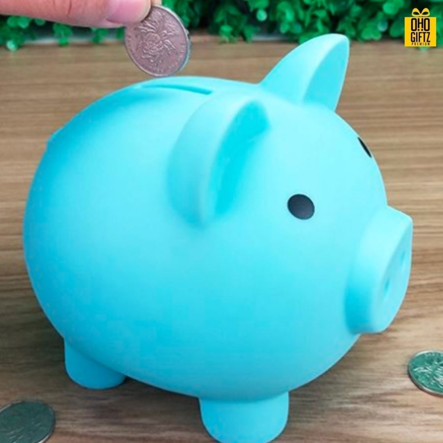 กระปุกออมสินหมู สกรีนโลโก้ ทำเป็นของพรีเมี่ยม ของชำร่วยได้