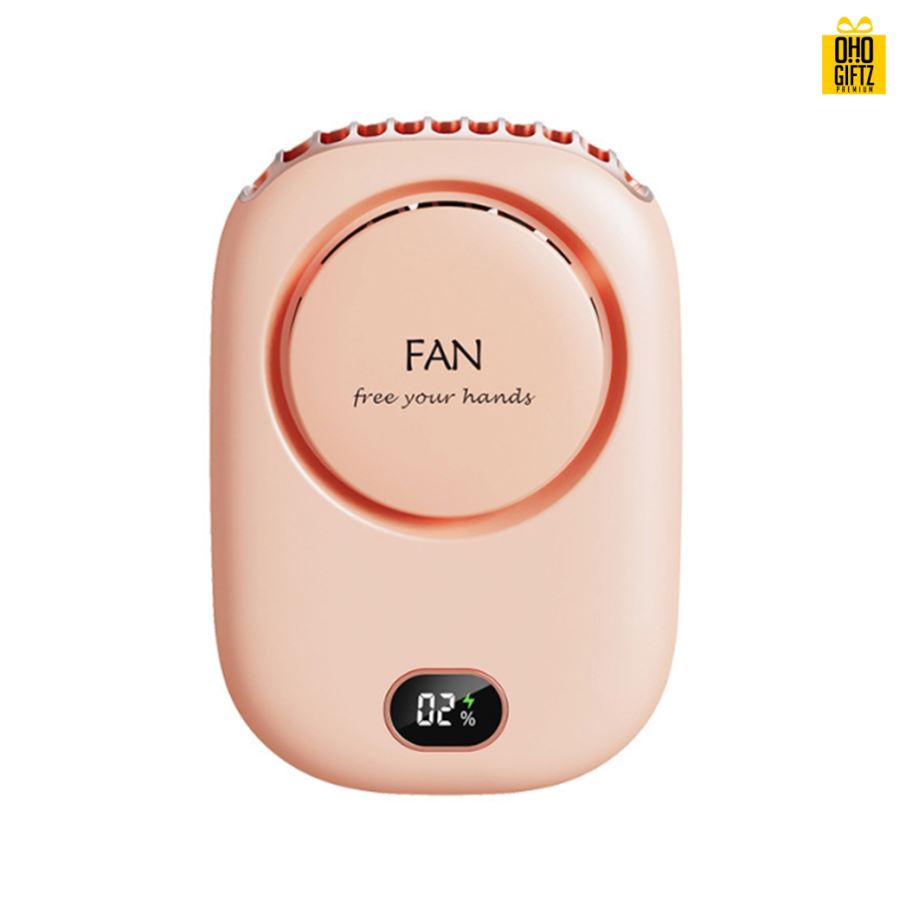 พัดลมแขวนคอ USB สกรีนโลโก้ ทำเป็นของพรีเมี่ยม