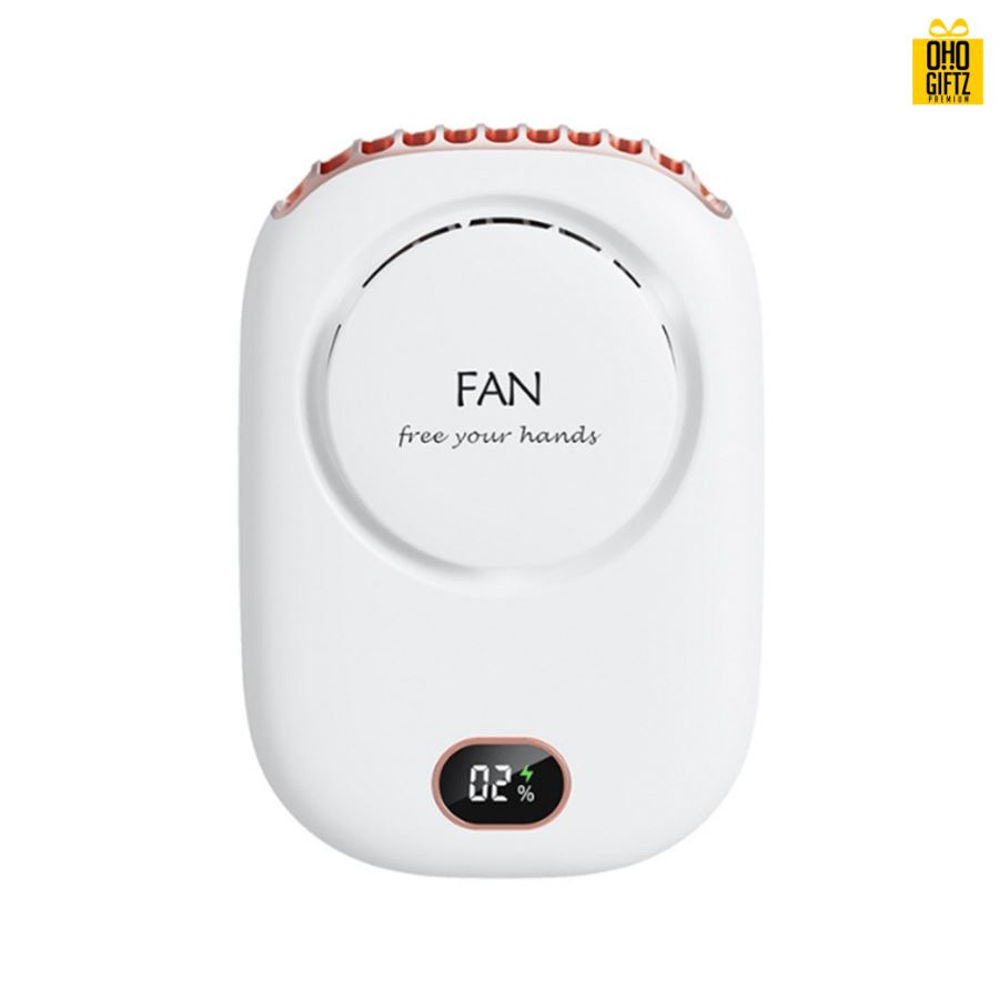 พัดลมแขวนคอ USB สกรีนโลโก้ ทำเป็นของพรีเมี่ยม