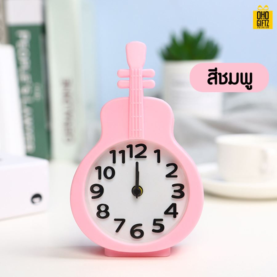 นาฬิกากีตาร์  สกรีนโลโก้ ทำเป็นของพรีเมี่ยม ของที่ระลึกได้