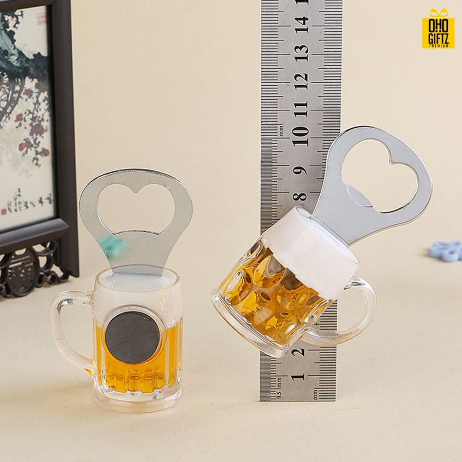 ที่เปิดขวดแก้วเบียร์แม่เหล็กติดตู้เย็น สกรีนโลโก้  ทำเป็นของพรีเมี่ยม