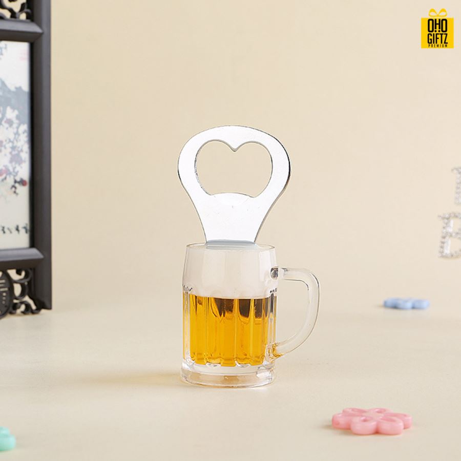 ที่เปิดขวดแก้วเบียร์แม่เหล็กติดตู้เย็น สกรีนโลโก้  ทำเป็นของพรีเมี่ยม