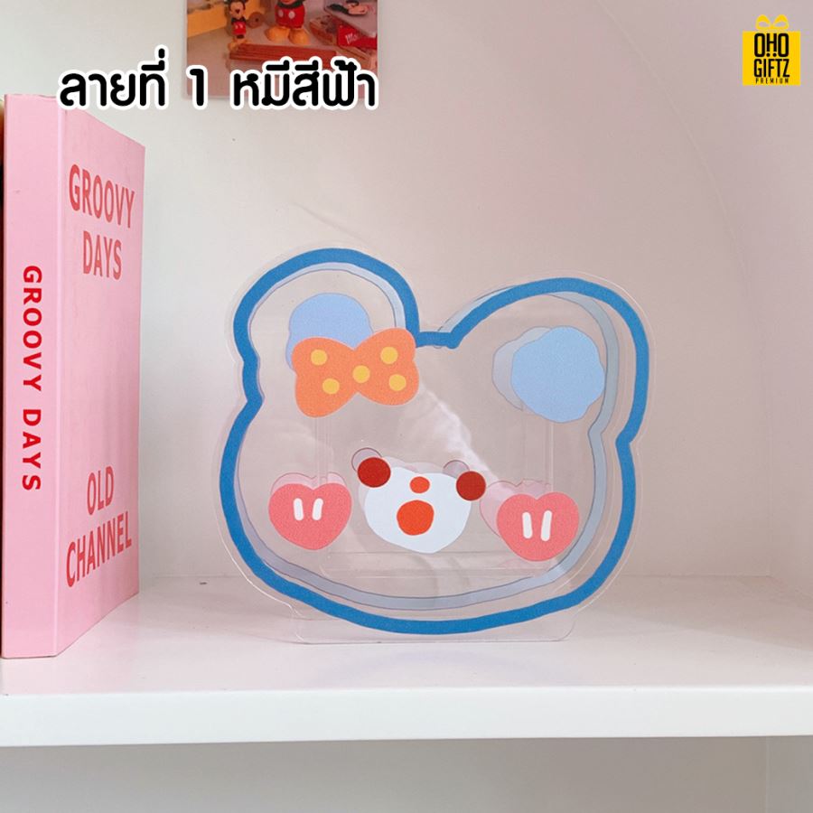 กล่องอะคริลิคลายการ์ตูน สกรีนโลโก้ ทำเป็นของพรีเมี่ยม ของชำร่วย