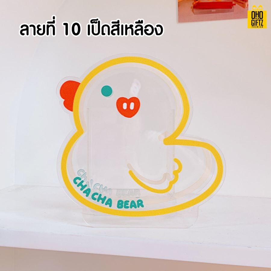 กล่องอะคริลิคลายการ์ตูน สกรีนโลโก้ ทำเป็นของพรีเมี่ยม ของชำร่วย