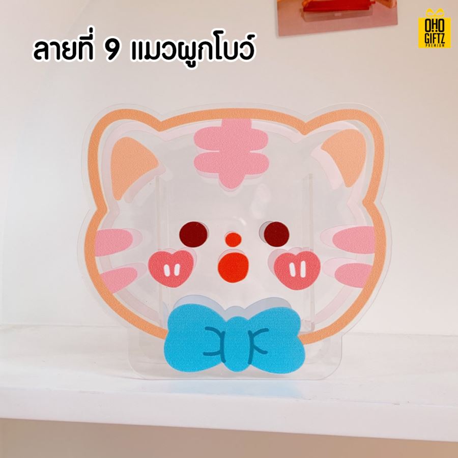 กล่องอะคริลิคลายการ์ตูน สกรีนโลโก้ ทำเป็นของพรีเมี่ยม ของชำร่วย