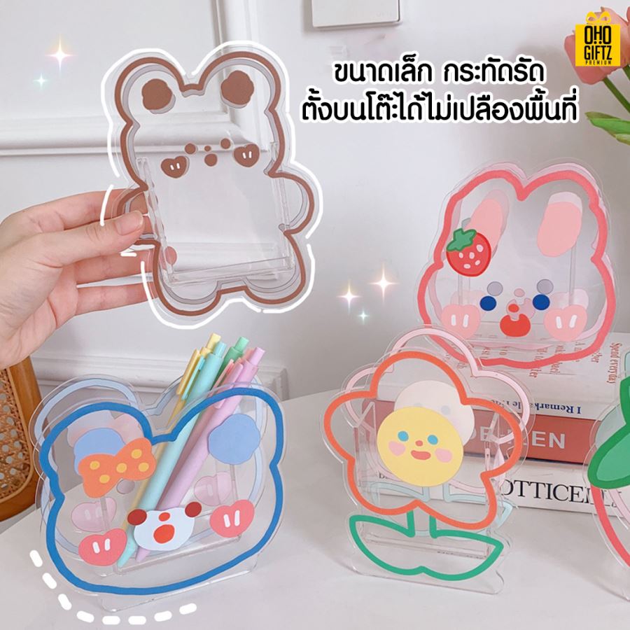 กล่องอะคริลิคลายการ์ตูน สกรีนโลโก้ ทำเป็นของพรีเมี่ยม ของชำร่วย