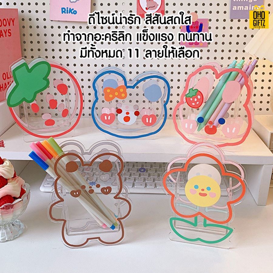 กล่องอะคริลิคลายการ์ตูน สกรีนโลโก้ ทำเป็นของพรีเมี่ยม ของชำร่วย