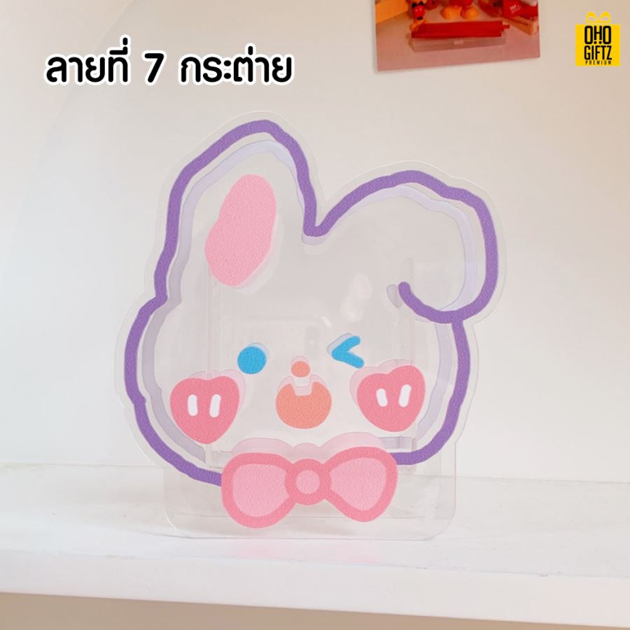 กล่องอะคริลิคลายการ์ตูน สกรีนโลโก้ ทำเป็นของพรีเมี่ยม ของชำร่วย