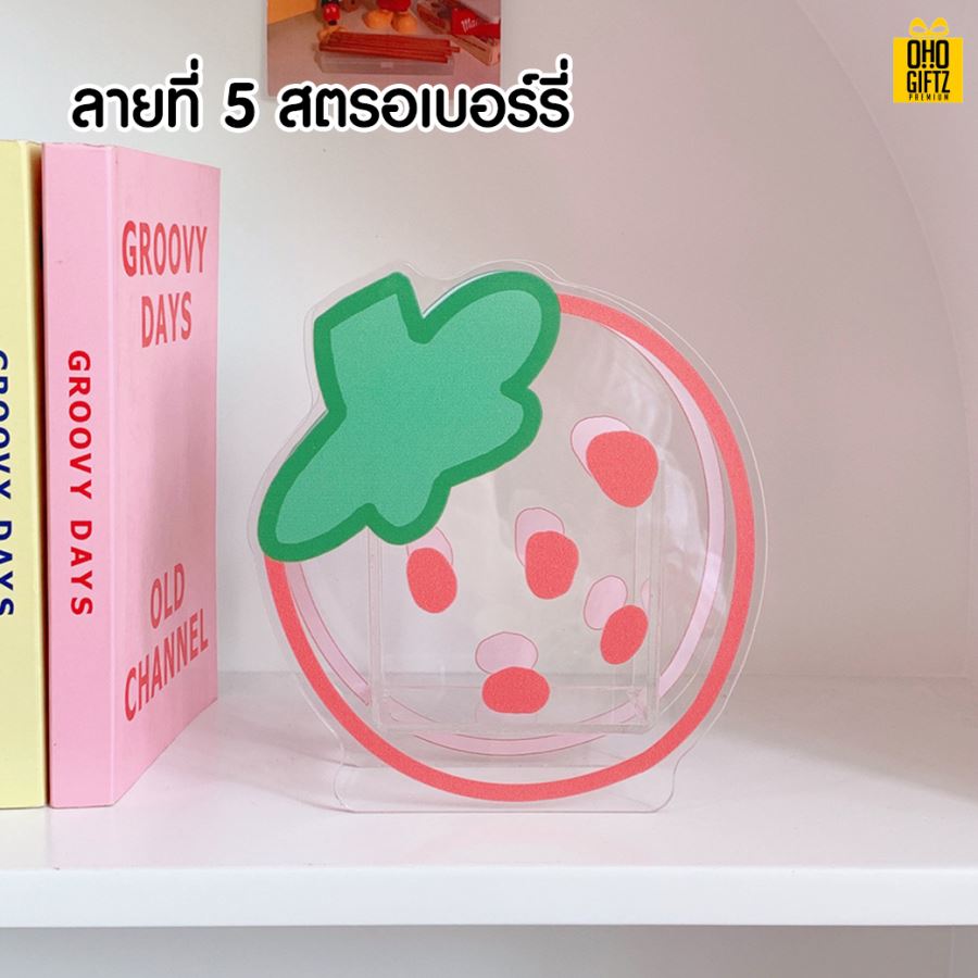 กล่องอะคริลิคลายการ์ตูน สกรีนโลโก้ ทำเป็นของพรีเมี่ยม ของชำร่วย