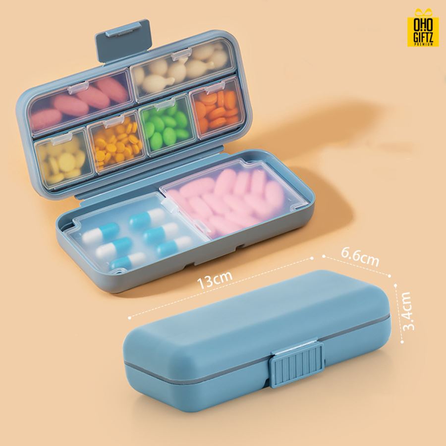 กล่องใส่ยาแบบพกพา สกรีนชื่อ สกรีนโลโก้ ทำเป็นของพรีเมี่ยมได้