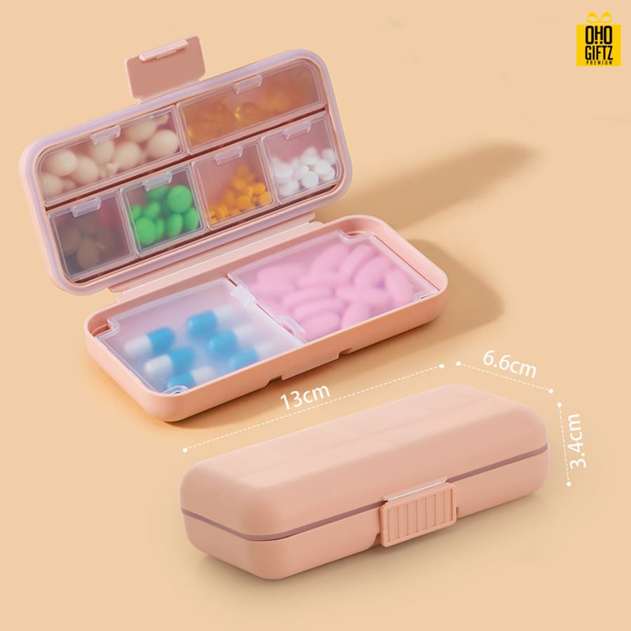 กล่องใส่ยาแบบพกพา สกรีนชื่อ สกรีนโลโก้ ทำเป็นของพรีเมี่ยมได้