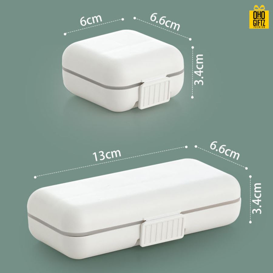 กล่องใส่ยาแบบพกพา สกรีนชื่อ สกรีนโลโก้ ทำเป็นของพรีเมี่ยมได้