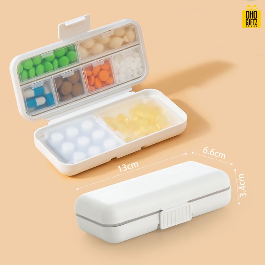 กล่องใส่ยาแบบพกพา สกรีนชื่อ สกรีนโลโก้ ทำเป็นของพรีเมี่ยมได้