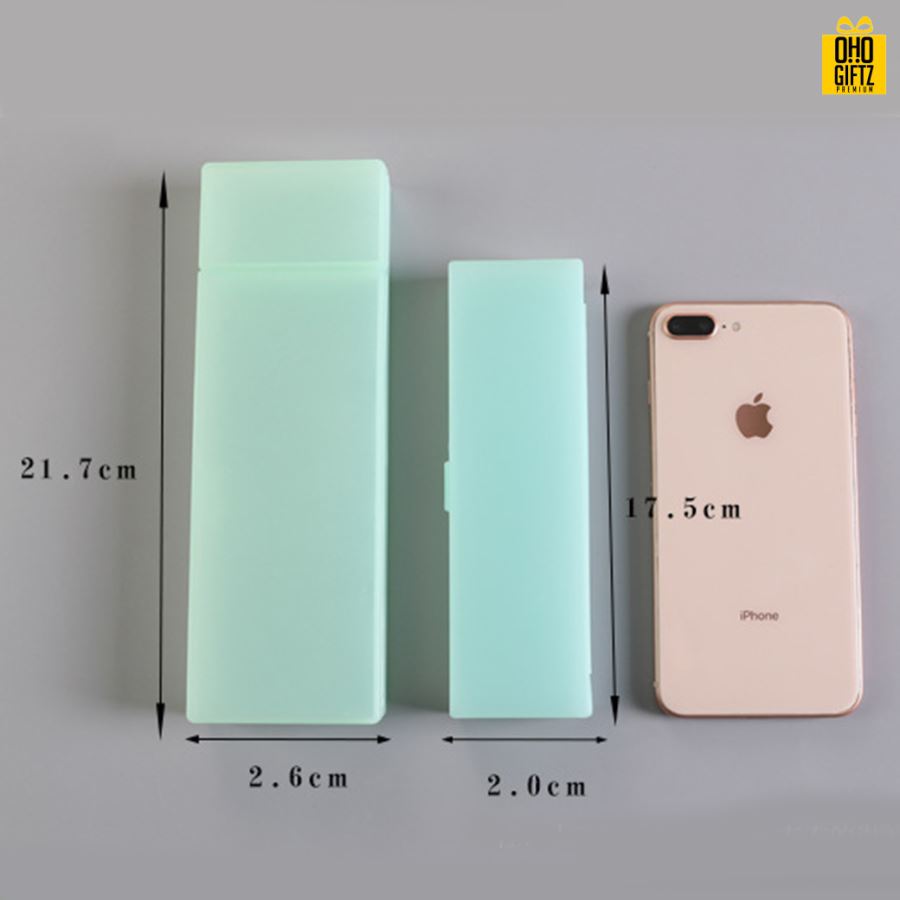 กล่องใส่เครื่องเขียนพลาสติก สกรีนโลโก้ ทำเป็นของพรีเมี่ยม ของชำร่วย