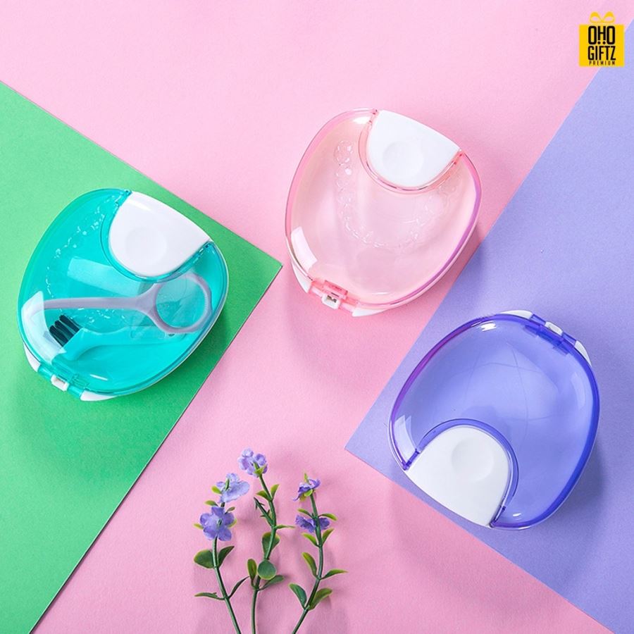 กล่องใส่รีเทนเนอร์ สกรีนชื่อ สกรีนโลโก้ ทำเป็นของพรีเมี่ยมได้