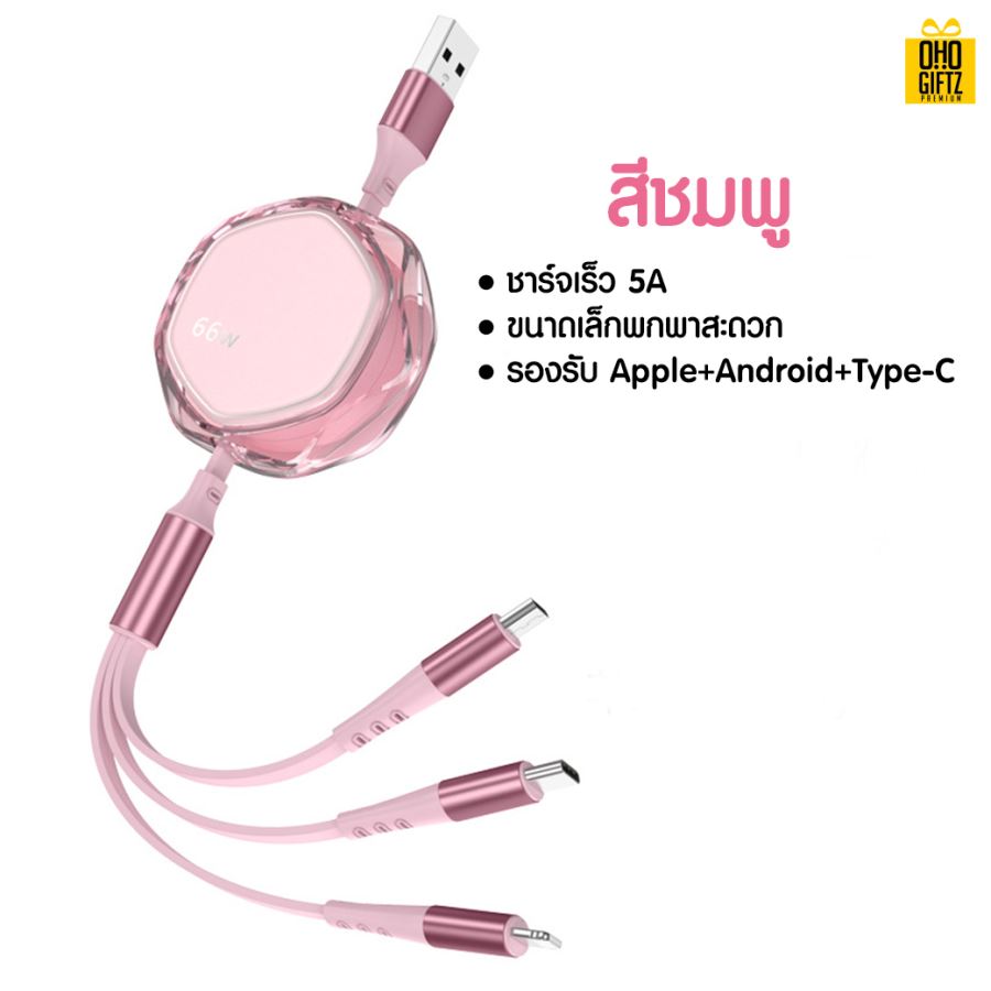 สายชาร์จคริสตัล สกรีนชื่อ,โลโก้ ทำเป็นของพรีเมี่ยมได้