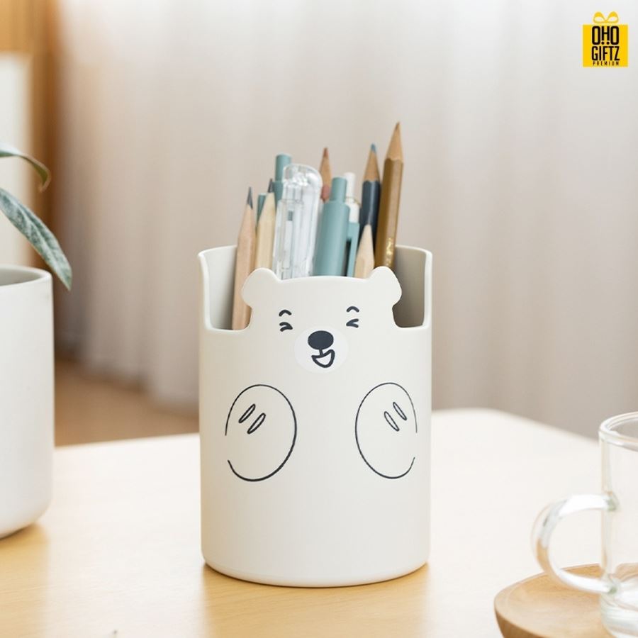 ที่ใส่ของอเนกประสงค์ลายหมี กรีนโลโก้ ทำเป็นของพรีเมี่ยม 