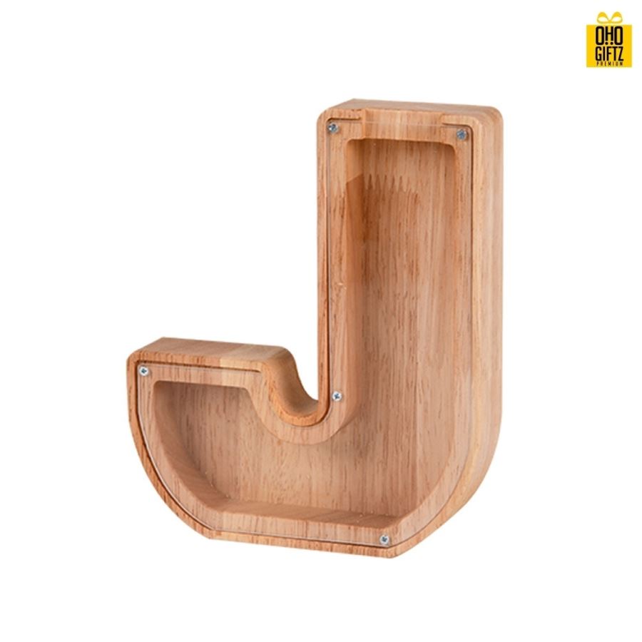 กระปุกออมสินไม้ สกรีนโลโก้ ทำเป็นของพรีเมี่ยม ของชำร่วยได้