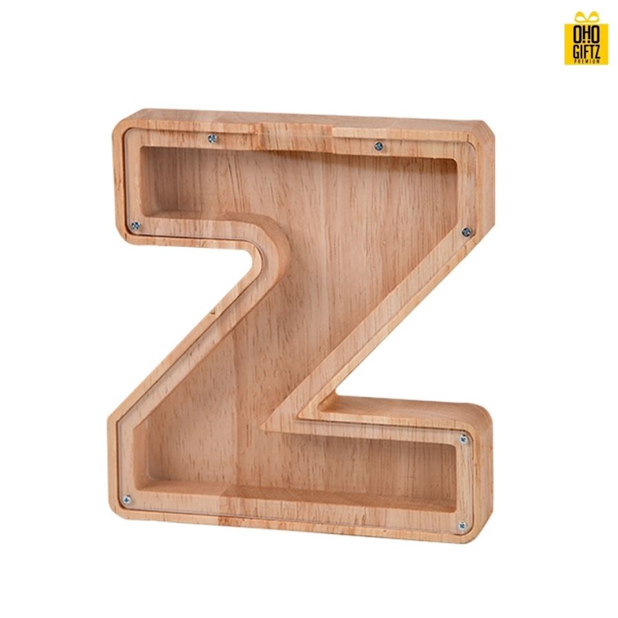 กระปุกออมสินไม้ สกรีนโลโก้ ทำเป็นของพรีเมี่ยม ของชำร่วยได้