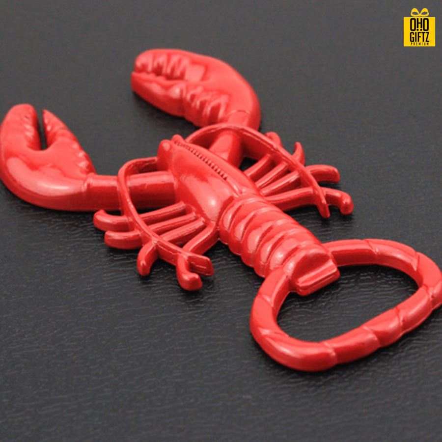 ที่เปิดขวดทรงกุ้ง สกรีนโลโก้ ทำเป็นของพรีเมี่ยม ของชำร่วยได้