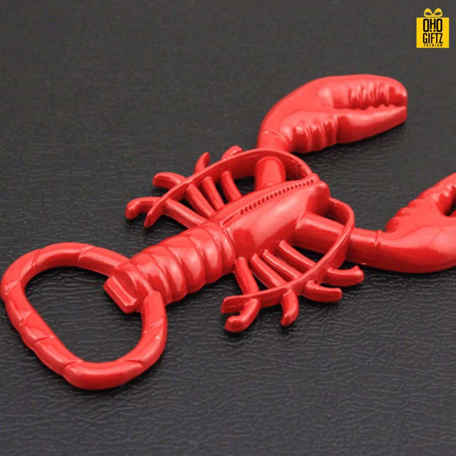 ที่เปิดขวดทรงกุ้ง สกรีนโลโก้ ทำเป็นของพรีเมี่ยม ของชำร่วยได้