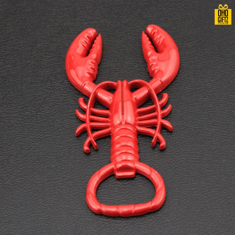 ที่เปิดขวดทรงกุ้ง สกรีนโลโก้ ทำเป็นของพรีเมี่ยม ของชำร่วยได้