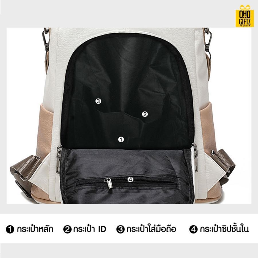 กระเป๋าเป้สะพายหลัง สกรีนโลโก้  ทำเป็นของพรีเมี่ยม