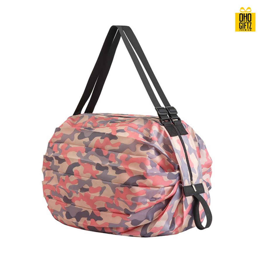 กระเป๋าช้อปปิ้งแบบพับได้ สกรีนโลโก้ ทำเป็นของพรีเมี่ยม