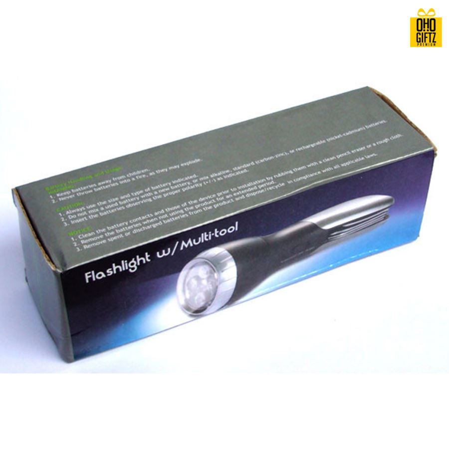 ไฟฉายพร้อมเครื่องมือ สกรีนชื่อ สกรีนโลโก้ ทำเป็นของพรีเมี่ยมได้