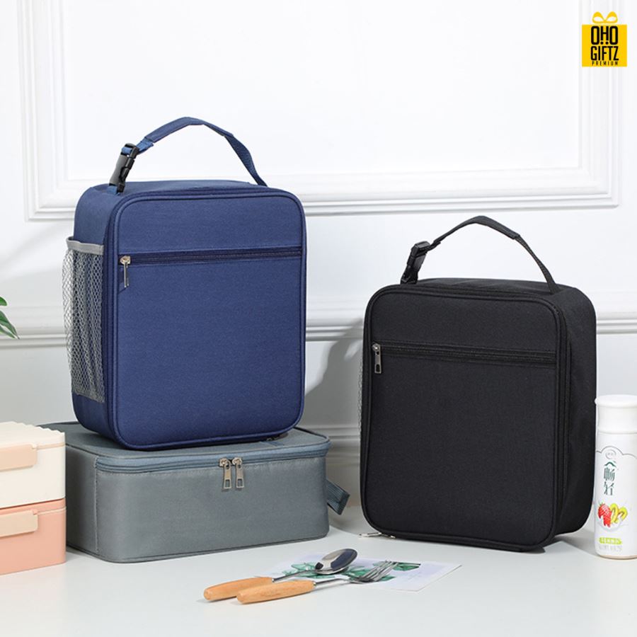 กระเป๋ากล่องข้าวเก็บอุณหภูมิ สกรีนโลโก้  ทำเป็นของพรีเมี่ยม