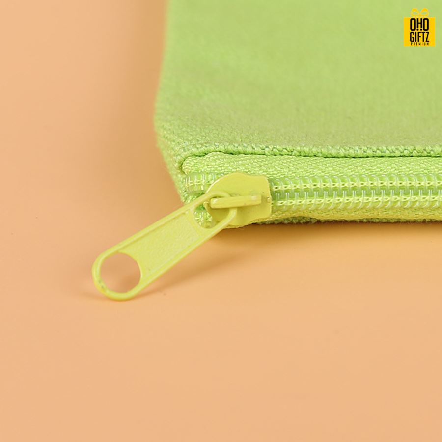 กระเป๋าใส่ดินสอผ้าฝ้าย สกรีนโลโก้  ทำเป็นของพรีเมี่ยม