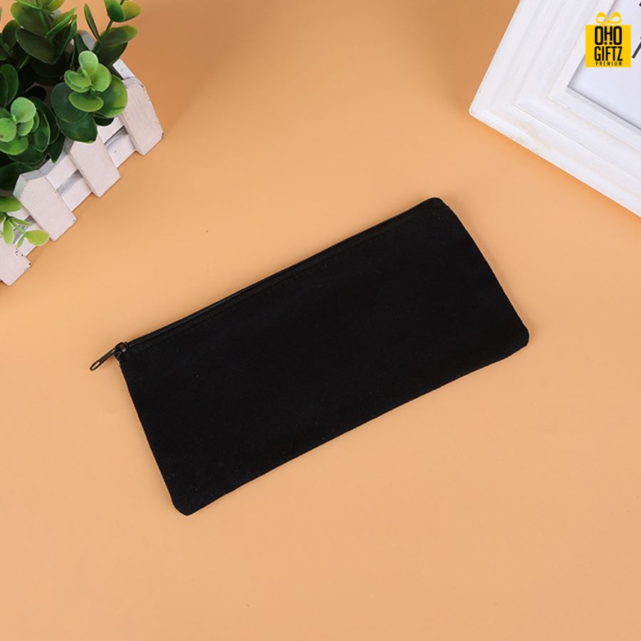 กระเป๋าใส่ดินสอผ้าฝ้าย สกรีนโลโก้  ทำเป็นของพรีเมี่ยม