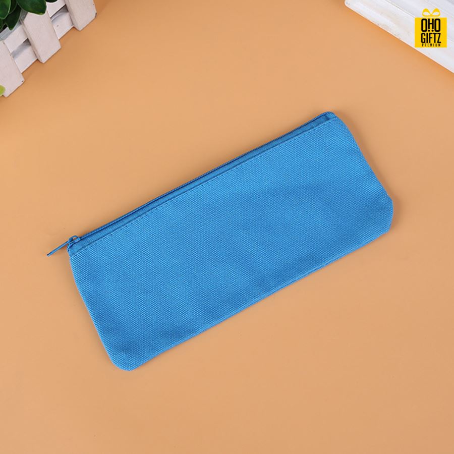 กระเป๋าใส่ดินสอผ้าฝ้าย สกรีนโลโก้  ทำเป็นของพรีเมี่ยม