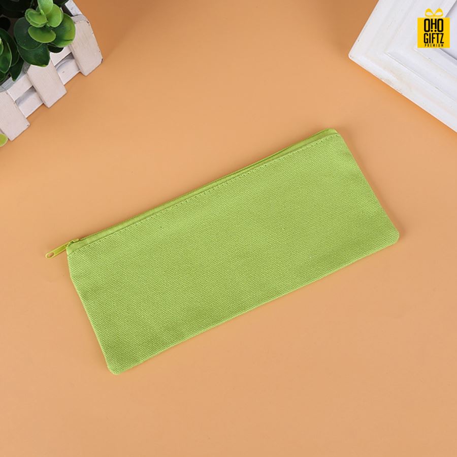 กระเป๋าใส่ดินสอผ้าฝ้าย สกรีนโลโก้  ทำเป็นของพรีเมี่ยม