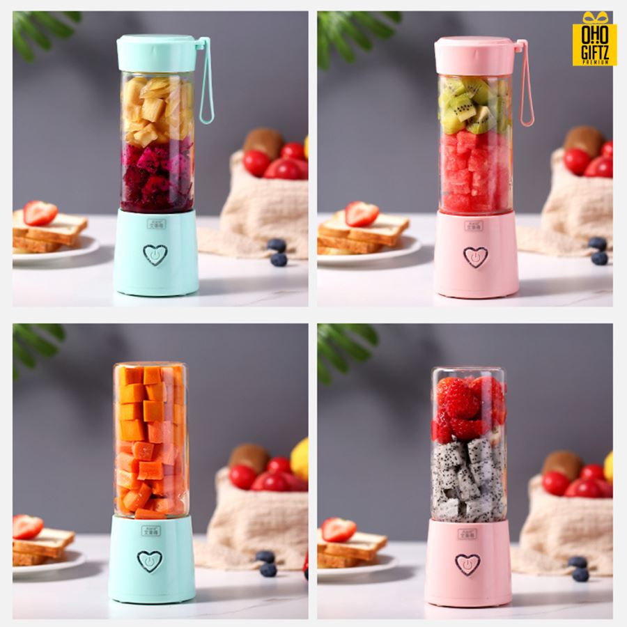 เครื่องปั่นผลไม้ชาร์จได้ สกรีนชื่อ สกรีนโลโก้ ทำเป็นของพรีเมี่ยมได้