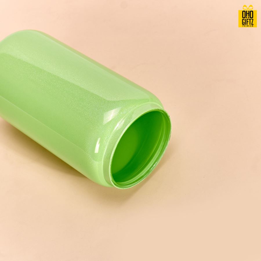 แก้วทรงกระป๋องฝาไม้พร้อมหลอด สกรีนชื่อ สกรีนโลโก้ ทำเป็นของพรีเมี่ยมได้