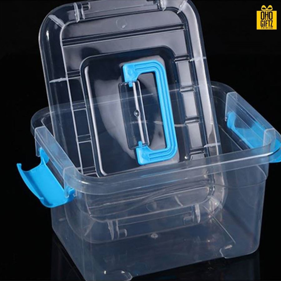 กล่องเก็บของพลาสติกใส กรีนโลโก้ ทำเป็นของพรีเมี่ยม 