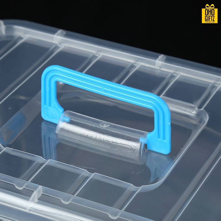 กล่องเก็บของพลาสติกใส กรีนโลโก้ ทำเป็นของพรีเมี่ยม 