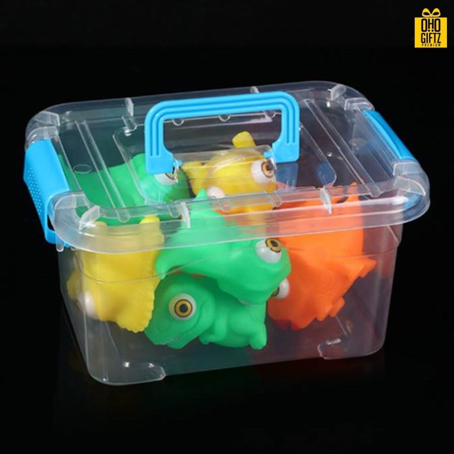 กล่องเก็บของพลาสติกใส กรีนโลโก้ ทำเป็นของพรีเมี่ยม 