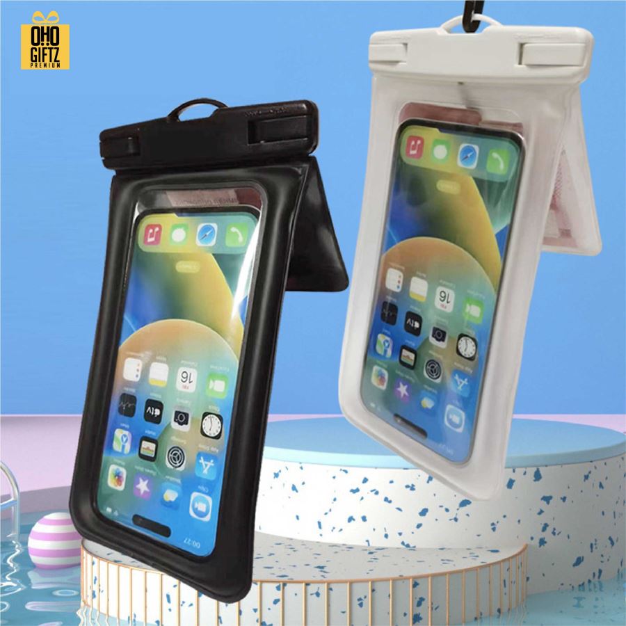 กระเป๋าใส่มือถือกันน้ำแบบกระเป๋าคู่ สกรีนโลโก้ ทำเป็นของพรีเมี่ยม