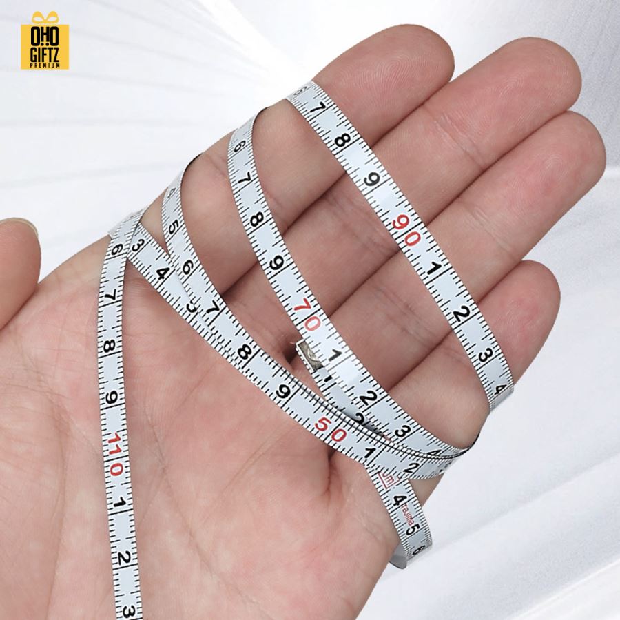 พวงกุญแจตลับเมตรจิ๋วความยาว 3 เมตร สกรีนโลโก้ ทำของพรีเมี่ยมได้