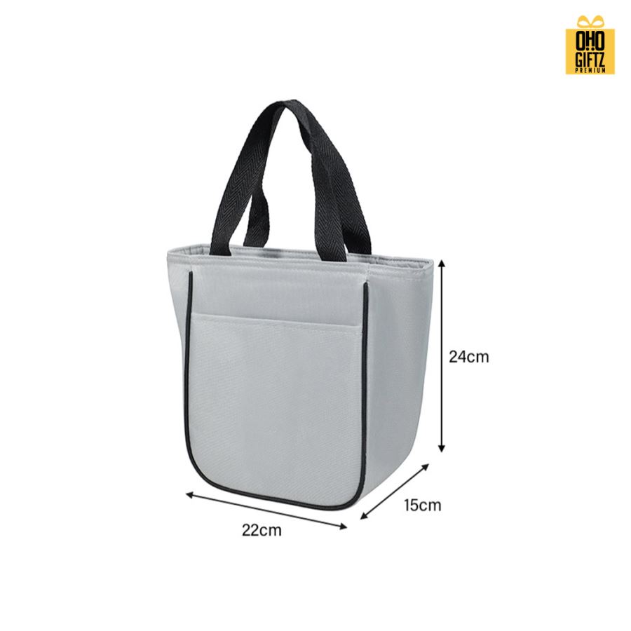 กระเป๋าใส่กล่องอาหารเก็บอุณหภูมิ สกรีนโลโก้  ทำเป็นของพรีเมี่ยม