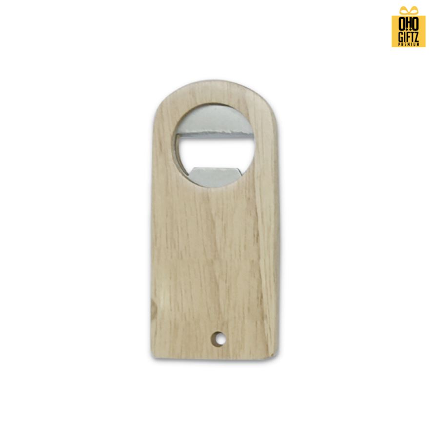 ที่เปิดขวดไม้ สกรีนโลโก้  ทำเป็นของพรีเมี่ยมได้