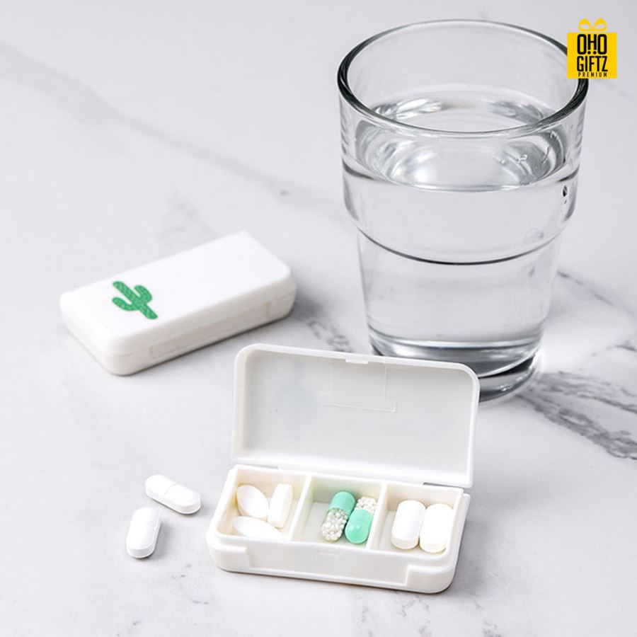 กล่องยาขนาดเล็ก สกรีนโลโก้  ทำเป็นของพรีเมี่ยม