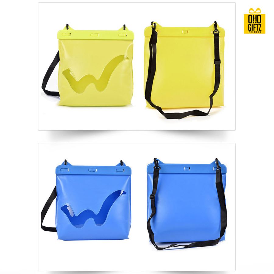 กระเป๋ากันน้ำ สกรีนโลโก้  ทำเป็นของพรีเมี่ยม