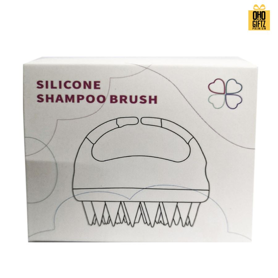 แปรงสระผม มีซิลิโคน จับสบาย ไม่เจ็บมือ สกรีนโลโก้  ทำเป็นของพรีเมี่ยมได้