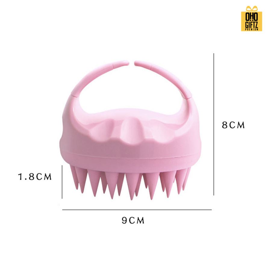 แปรงสระผม มีซิลิโคน จับสบาย ไม่เจ็บมือ สกรีนโลโก้  ทำเป็นของพรีเมี่ยมได้