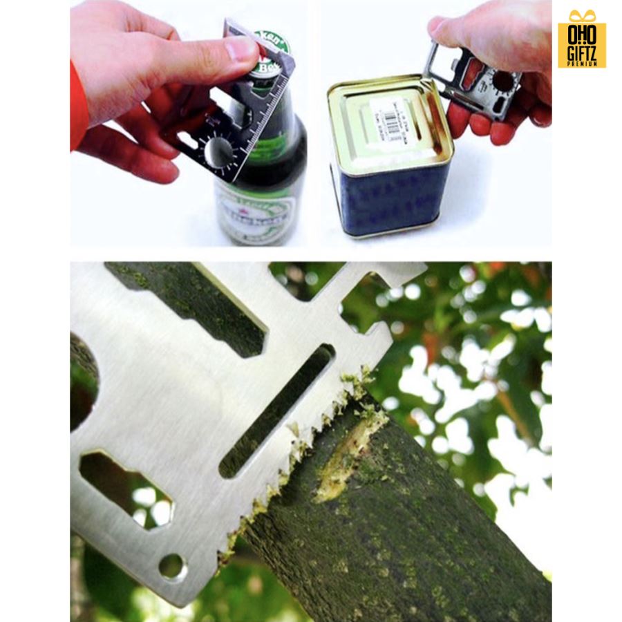 บัตรสแตนเลสเครื่องมือช่างพกพา สกรีนโลโก้ ทำเป็นของพรีเมี่ยมได้